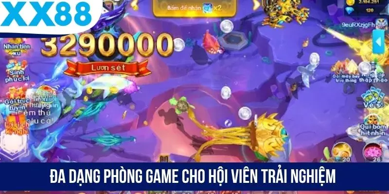Đa dạng phòng game cho hội viên trải nghiệm